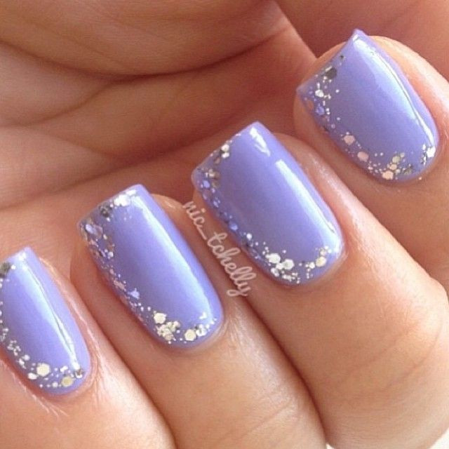 Purple And White Nail Designs
 35 Cute and Easy Nail Art Designs For Beginner