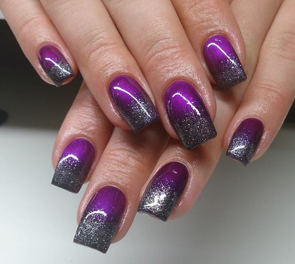 Purple And White Nail Designs
 65 Latest Purple Nail Art Designs For Trendy Girls