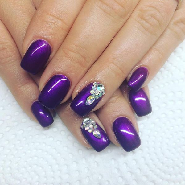 Purple And White Nail Designs
 Best Purple Nail Design Ideas in 2019