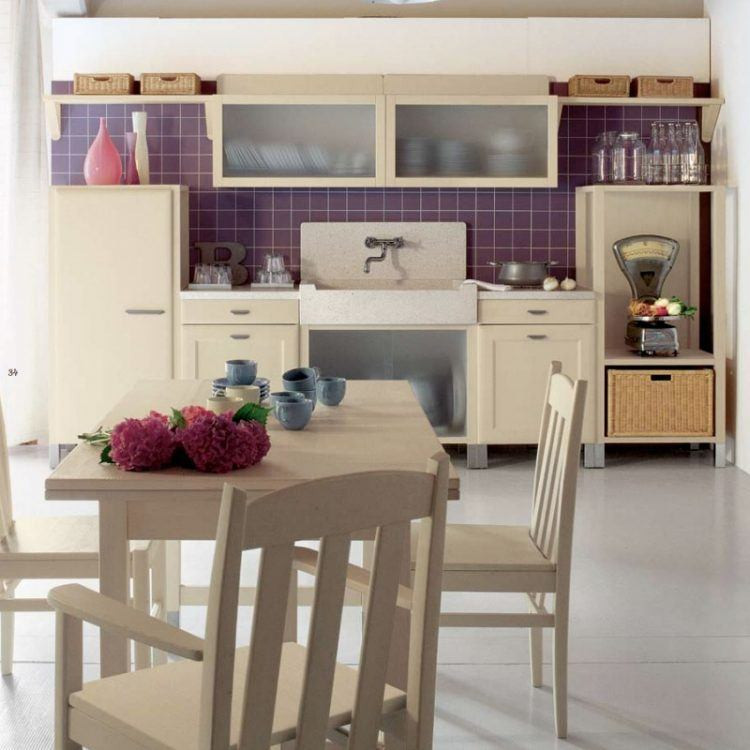 Purple Kitchen Walls
 10 Beautiful Kitchens with Purple Walls