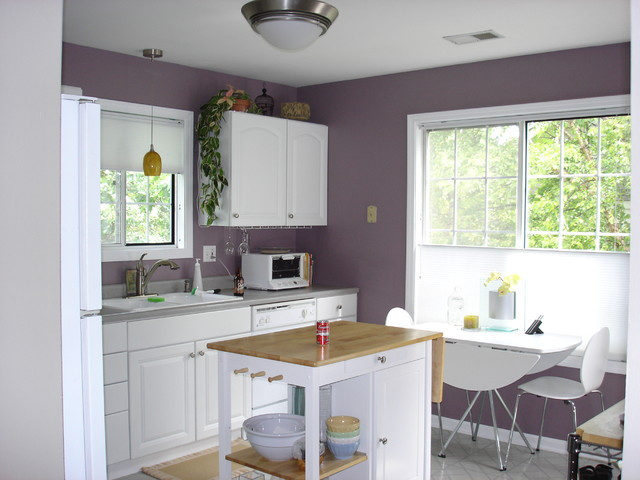 Purple Kitchen Walls
 Kitchen Contemporary Kitchen chicago by LMR
