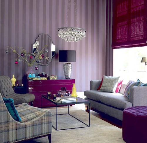 Purple Living Room Ideas
 Beauty Houses Purple Interior Designs Living Room