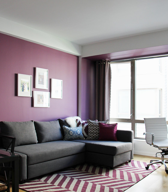 Purple Living Room Ideas
 Contemporary Purple Blue Living Room Contemporary