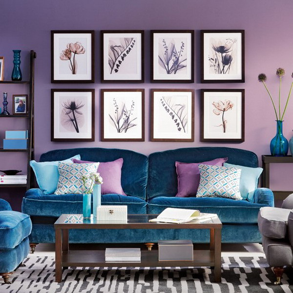 Purple Living Room Ideas
 Decorating with Color 101 Darling Doodles