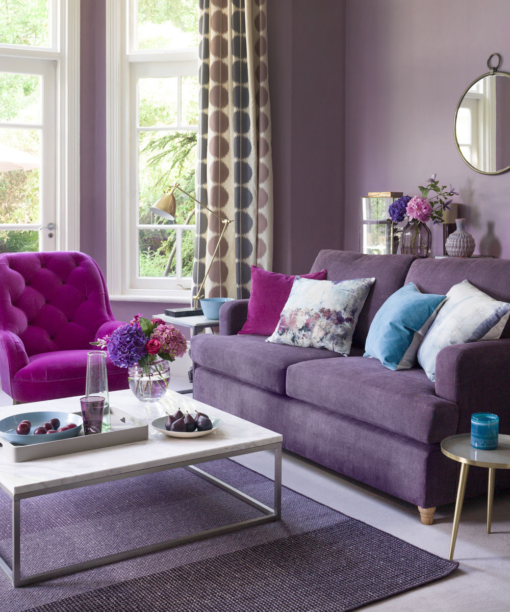 Purple Living Room Ideas
 Purple living room ideas