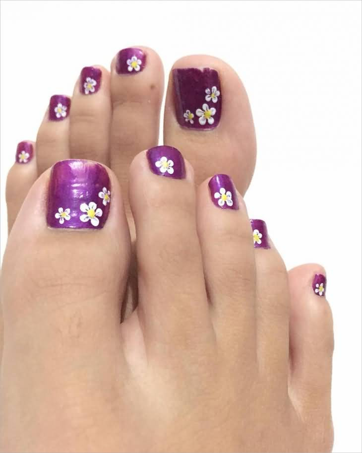 Purple Toe Nail Designs
 35 Stylish Purple Nail Art Designs For Toe Nails