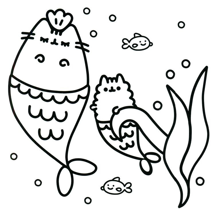 Pusheen Coloring Pages Printable
 Pusheen Cat Coloring Pages Sketch Coloring Page