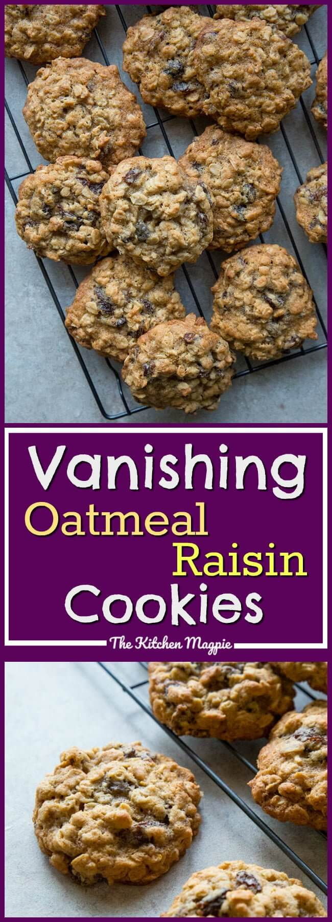 Quaker Vanishing Oatmeal Cookies
 Dad s Vanishing Oatmeal Raisin Cookies Right f the