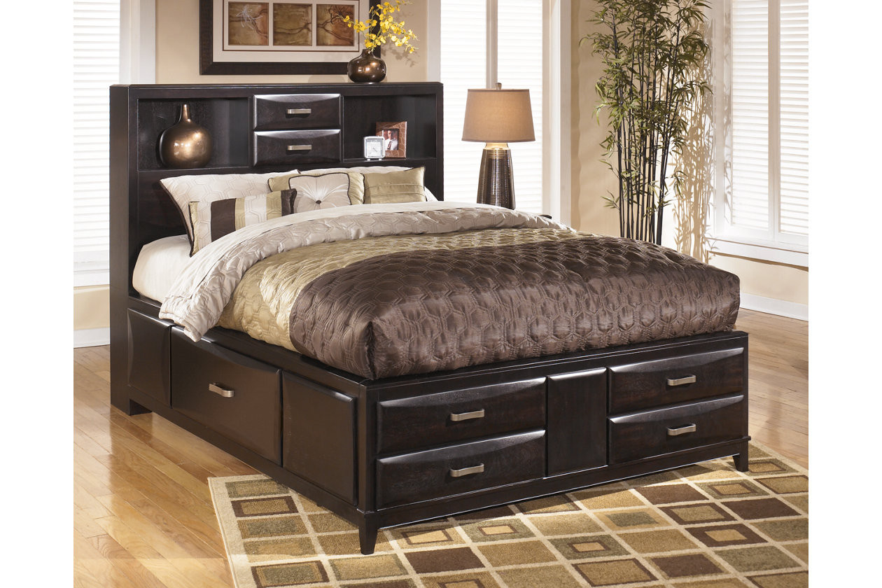 Queen Bedroom Sets With Storage
 Kira Queen Storage Bed by Ashley Furniture