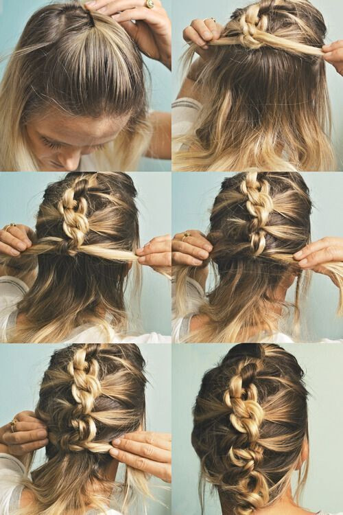 Quick And Easy Wedding Hairstyles
 The Knot Hawk a knotted french braid Hight five for a