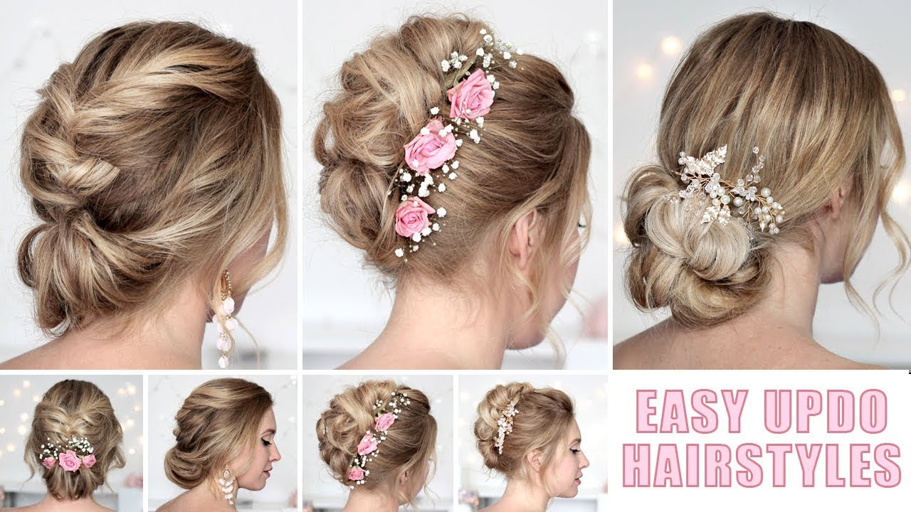 Quick And Easy Wedding Hairstyles
 Wedding hairstyles for medium long hair tutorial Quick and