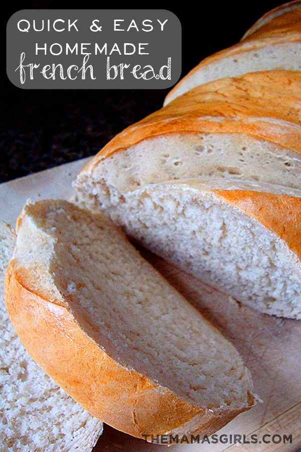 Quick Easy Bread Recipe
 Quick & Easy Homemade French Bread