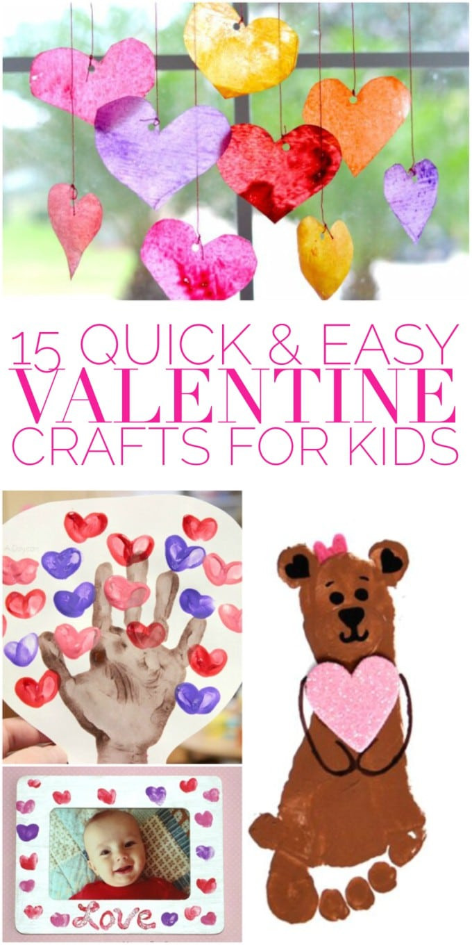 Quick Easy Crafts For Kids
 15 Quick & Easy Valentine Crafts for Kids Glue Sticks