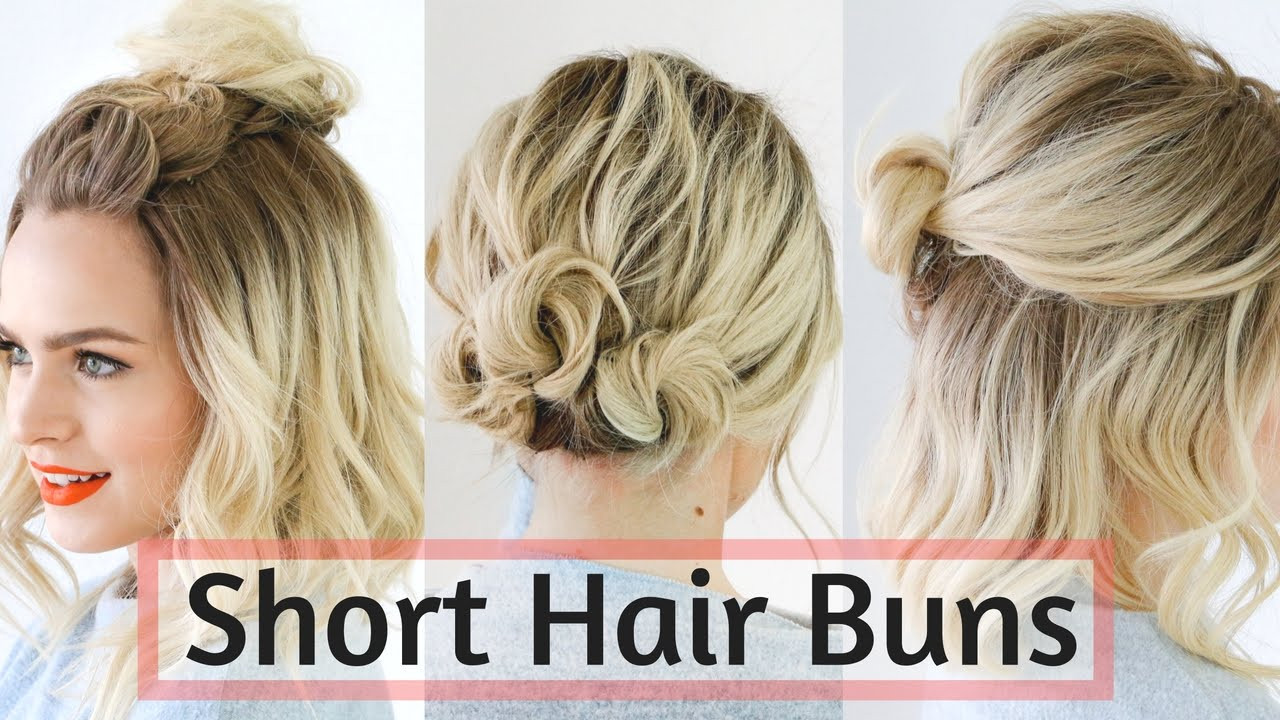 Quick Easy Hairstyles For Short Hair
 Quick Bun Hairstyles for Short Medium Hair Hair