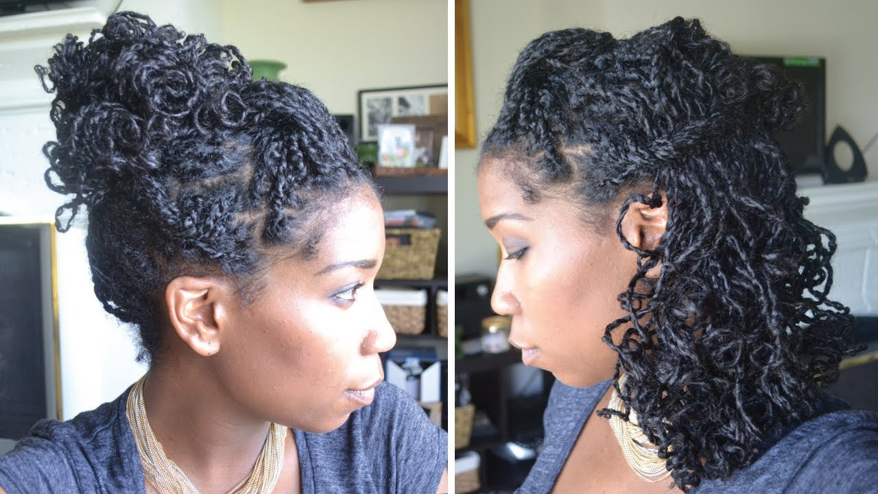 Quick Hairstyles For Natural Hair
 Quick and Easy Party Hairstyles with Mini Twists Natural