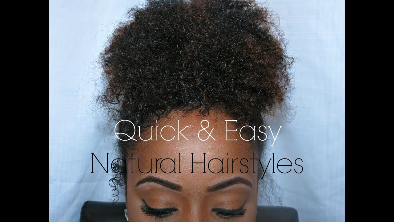 Quick Hairstyles For Natural Hair
 How To Quick & Easy Everyday Protective Hairstyles for