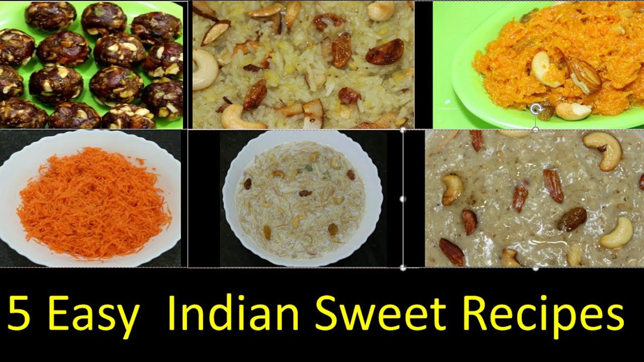Quick Indian Sweet Recipes
 5 quick and easy Indian sweet recipes for Diwali in Telugu
