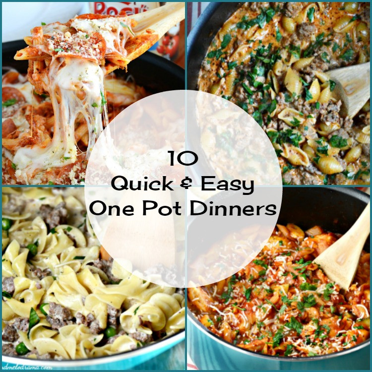 Quick One Pot Dinners
 10 Quick and Easy e Pot Dinners Meatloaf and Melodrama