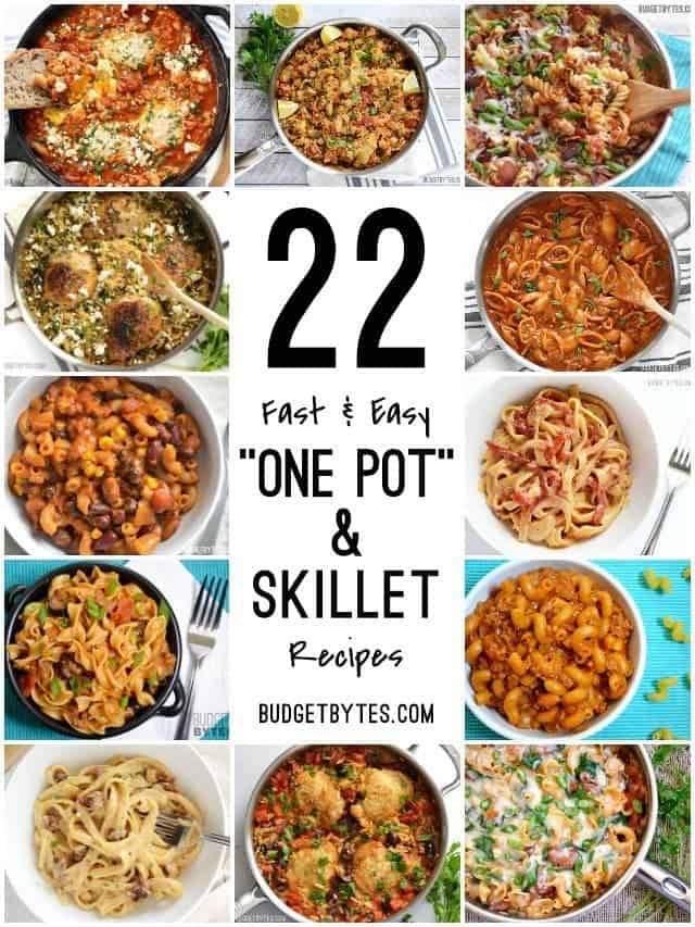 Quick One Pot Dinners
 22 Fast and Easy e Pot Meals Bud Bytes