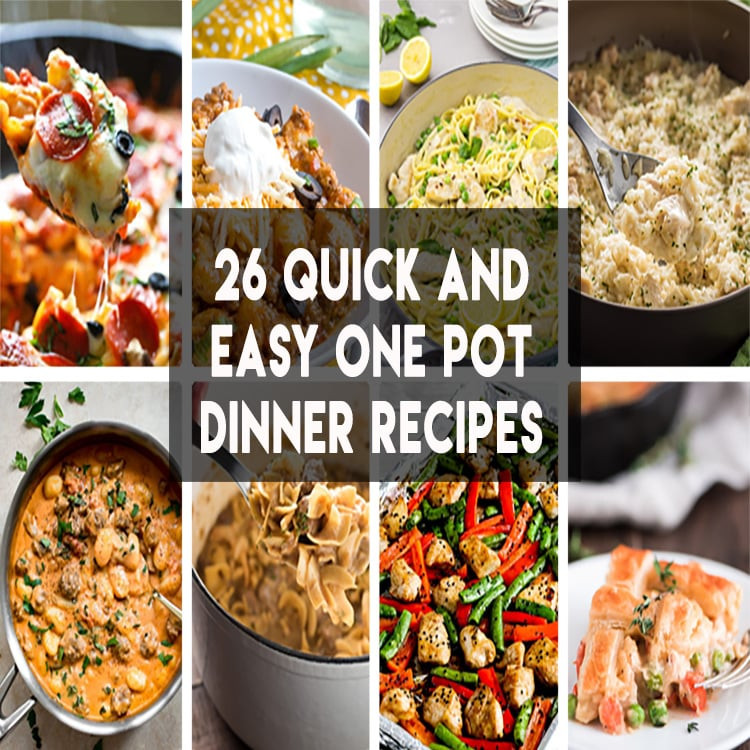 Quick One Pot Dinners
 26 Quick and Easy e Pot Meals The Salty Marshmallow