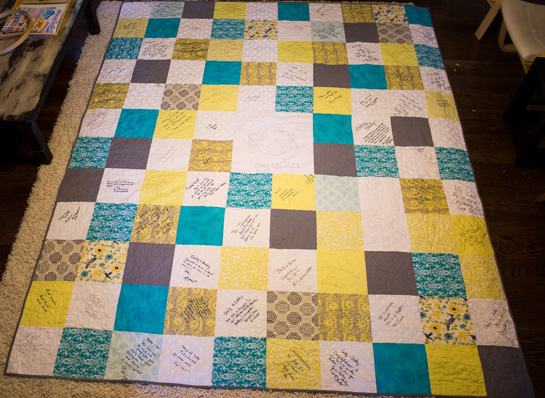 Quilt Wedding Guest Book
 How to Make a Guest Book Wedding Quilt Part 3 and
