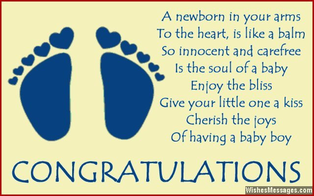 Quote About Having A Baby Boy
 Congratulations for baby boy Poems for newborn baby boy