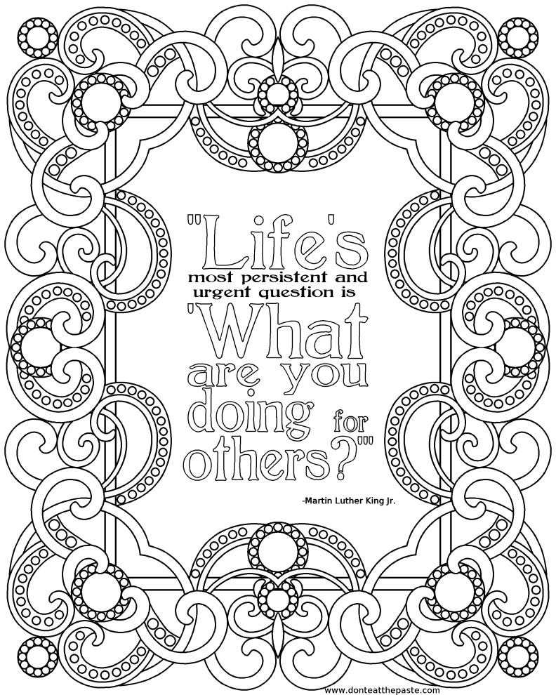 Quote Coloring Pages For Adults
 All Quotes Coloring Pages Printable QuotesGram