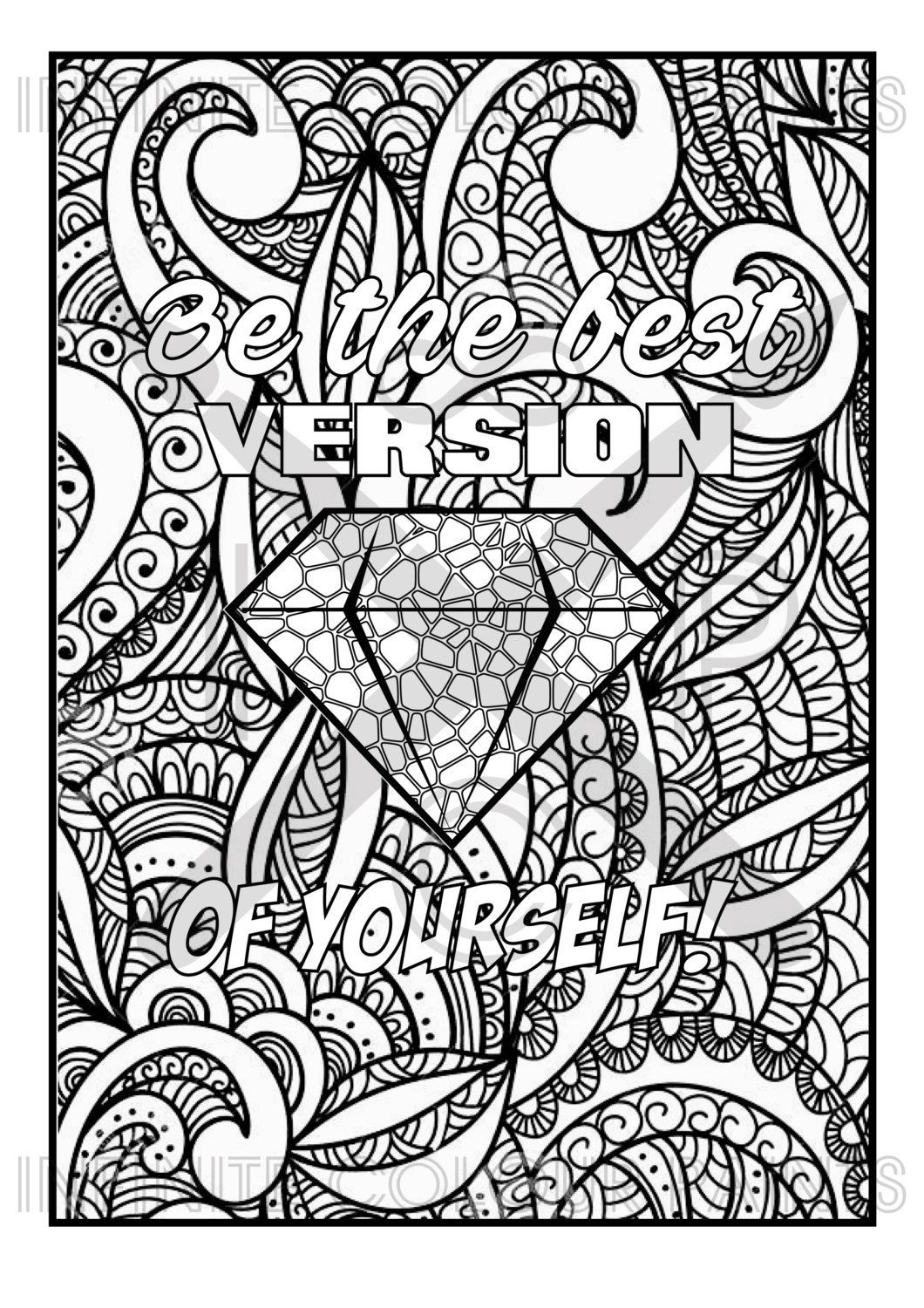 Quote Coloring Pages For Adults
 Coloring page Adult coloring Coloring book by