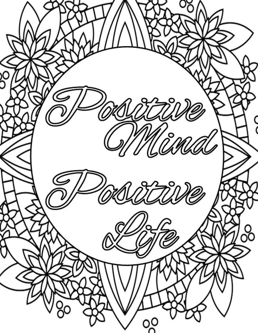 Quote Coloring Pages For Adults
 Inspirational Quote Coloring Page to Print and Color Adult