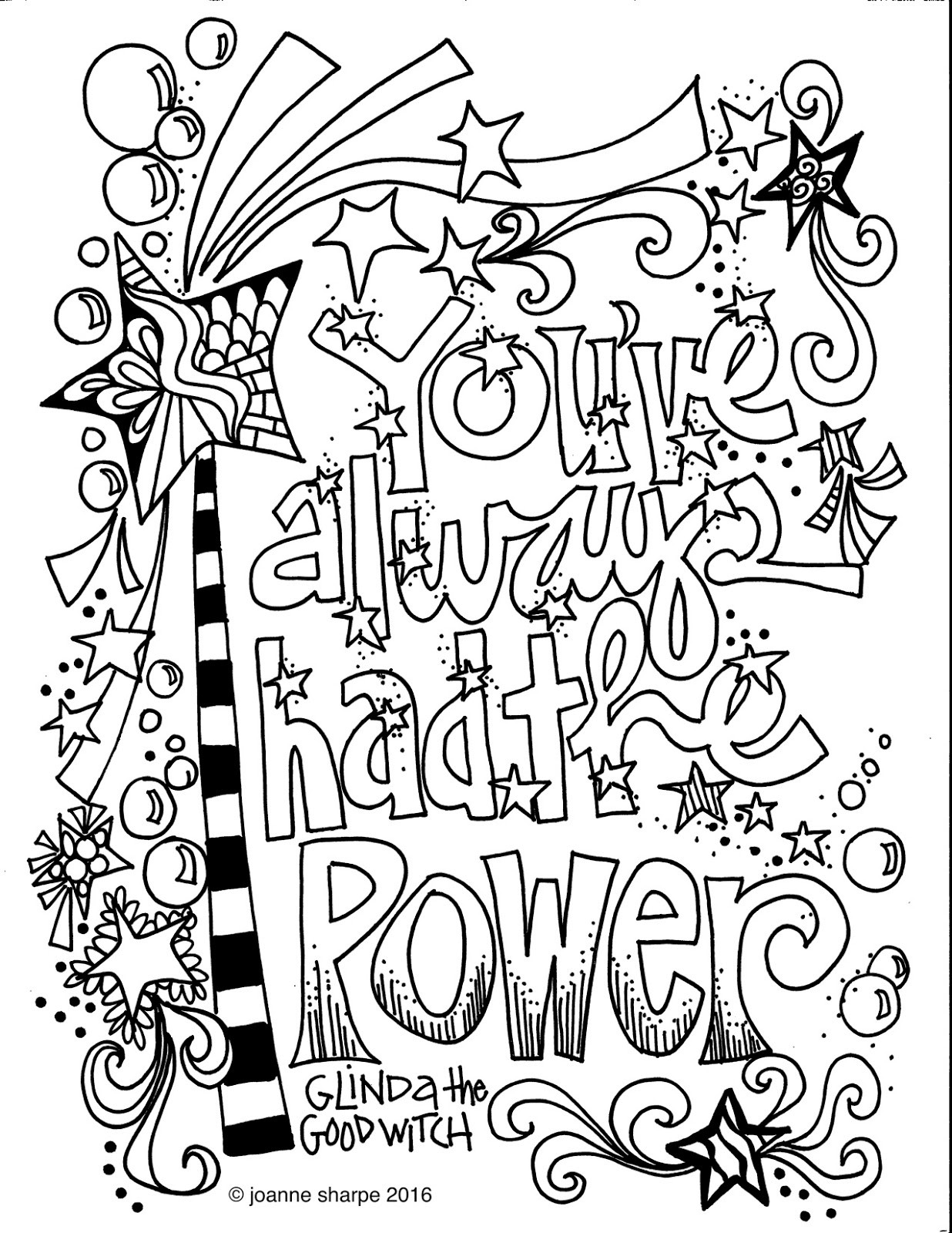 Quote Coloring Pages For Adults
 Whimspirations WHIMSICAL WEDNESDAY "Color Power"