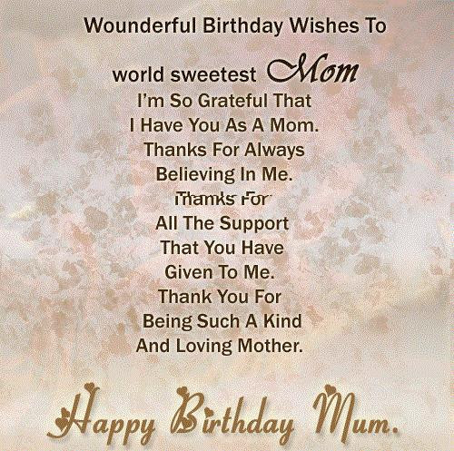 Quote For Mom On Her Birthday
 INSPIRATIONAL QUOTES FOR MOM ON HER BIRTHDAY image quotes