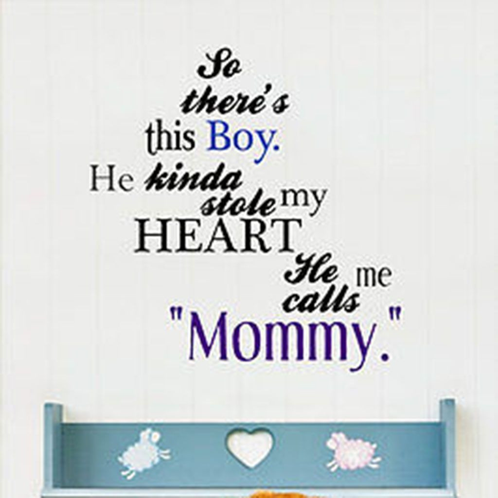 Quotes About A Mother And Her Son
 So There s This Boy Mother and Son Quote Vinyl Wall Decal