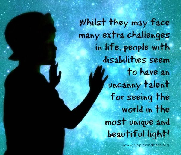 Quotes About Children With Disabilities
 God sent that man to open my eyes