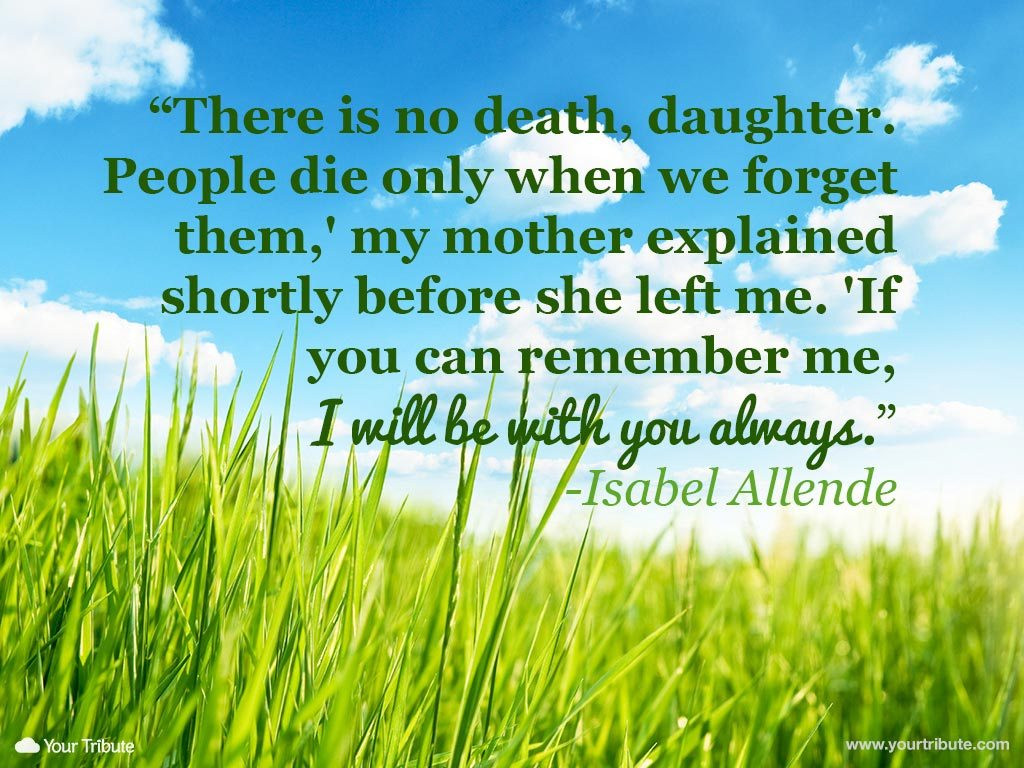 Quotes About Death Of A Mother
 Quote