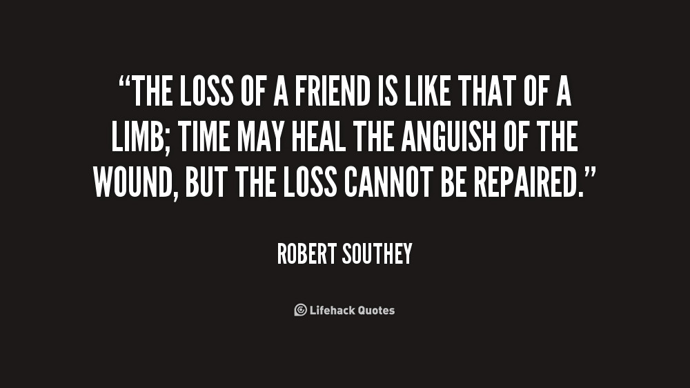 Quotes About Loss Of A Friendship
 Death A Friend Quotes QuotesGram