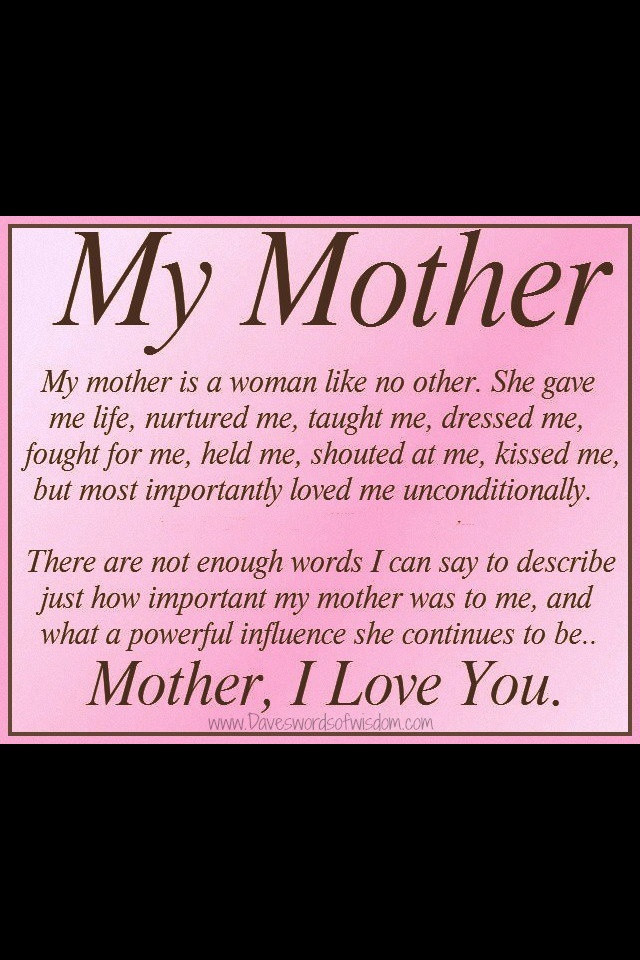 Quotes About Your Mother
 Quotes About Missing Your Mother QuotesGram