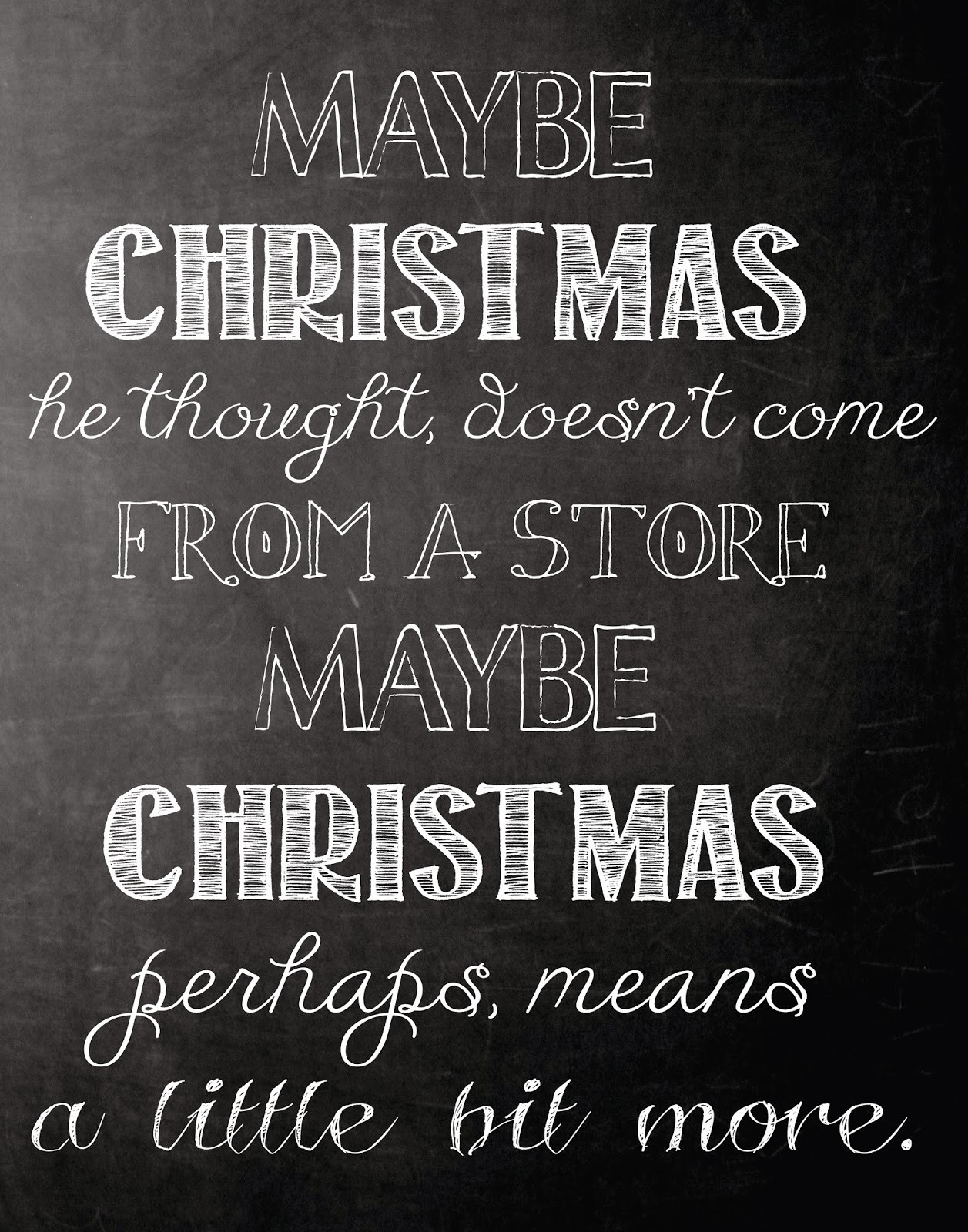 Quotes Christmas
 Page Twenty Two Christmas Chalkboard Printables are HERE