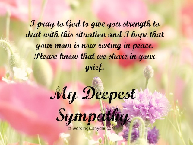 Quotes For Loss Of Mother
 Sympathy Archives Wordings and Messages