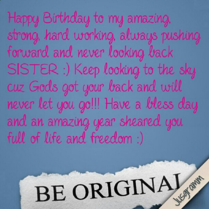 Quotes For Sis Birthday
 Happy Birthday Sister L