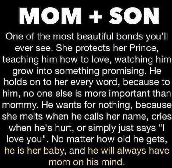 Quotes From Mother To Sons
 Mom & Son e of the most beautiful bonds you ll ever see