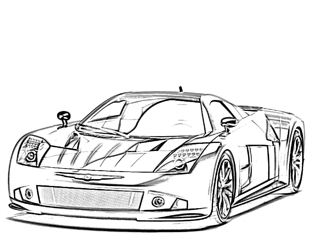 Race Car Coloring Pages For Kids
 25 Sports Car Coloring Pages For Children 14