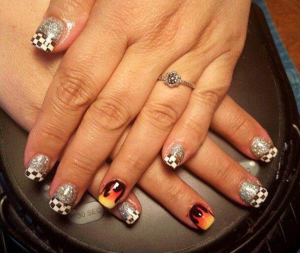 Racing Nail Designs
 78 best Sue s Nail Art images on Pinterest