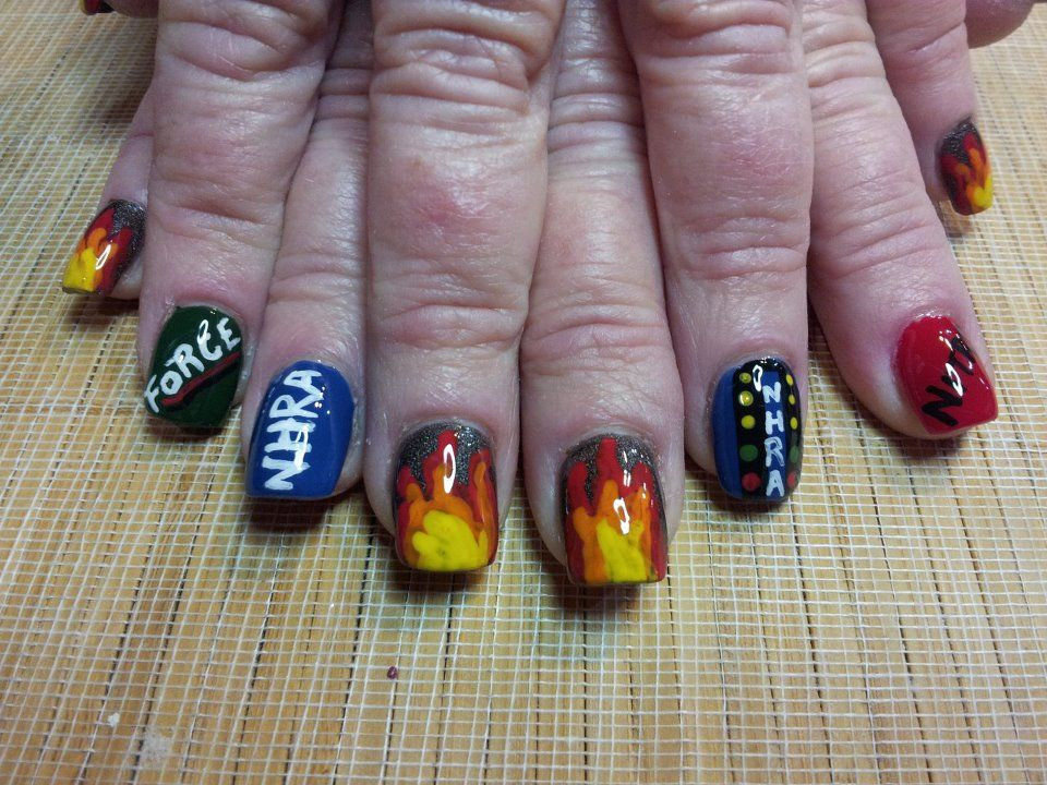 Racing Nail Designs
 racing nails hairandnailsbypiper