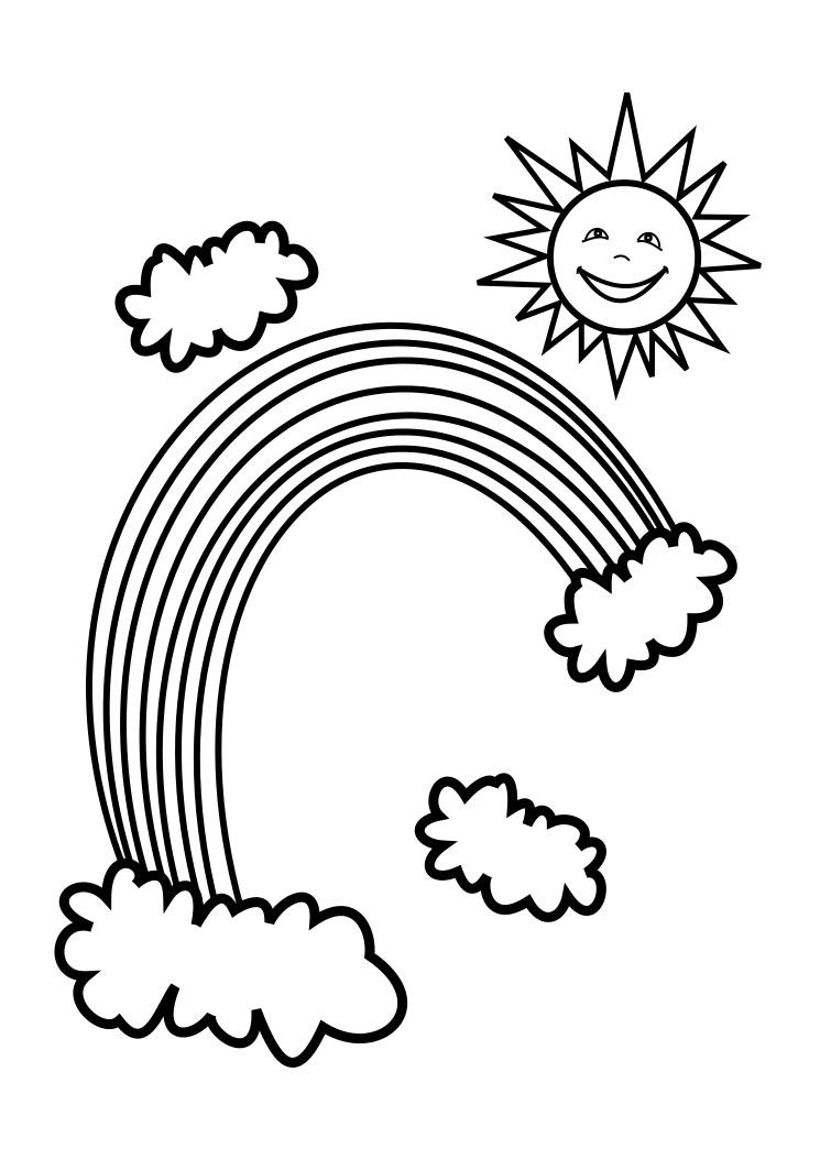 Rainbow Coloring Pages For Toddlers
 Free Printable Rainbow Coloring Pages For Kids