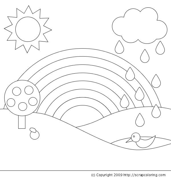 Rainbow Coloring Pages For Toddlers
 Coloring Pages for Kids Rainbow Coloring Pages