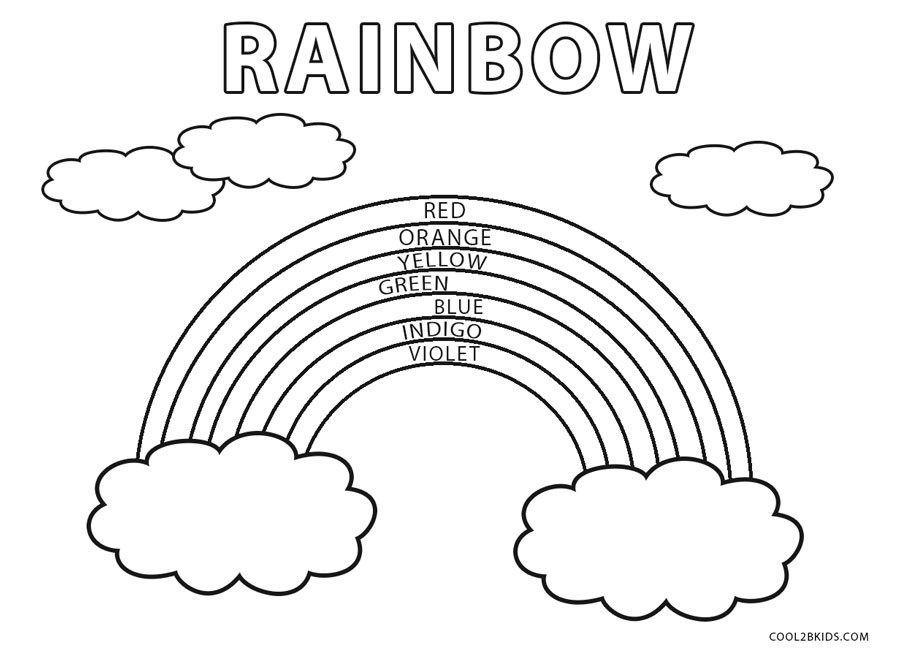 Rainbow Coloring Pages For Toddlers
 Free Printable Rainbow Coloring Pages For Kids