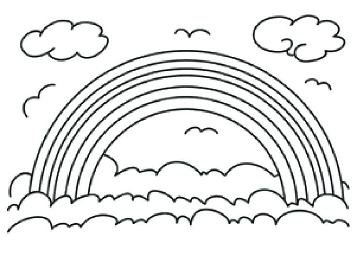 Rainbow Coloring Pages For Toddlers
 Kids Drawing Rainbow at GetDrawings