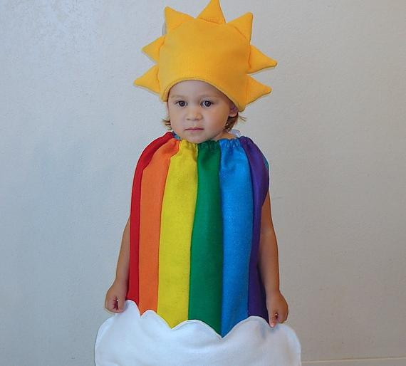 Rainbow Costume DIY
 Kids Halloween Costume Rainbow Costume Halloween Costume