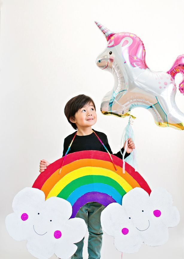 Rainbow Costume DIY
 1214 best Trash turned Kids Crafts kids crafts made from