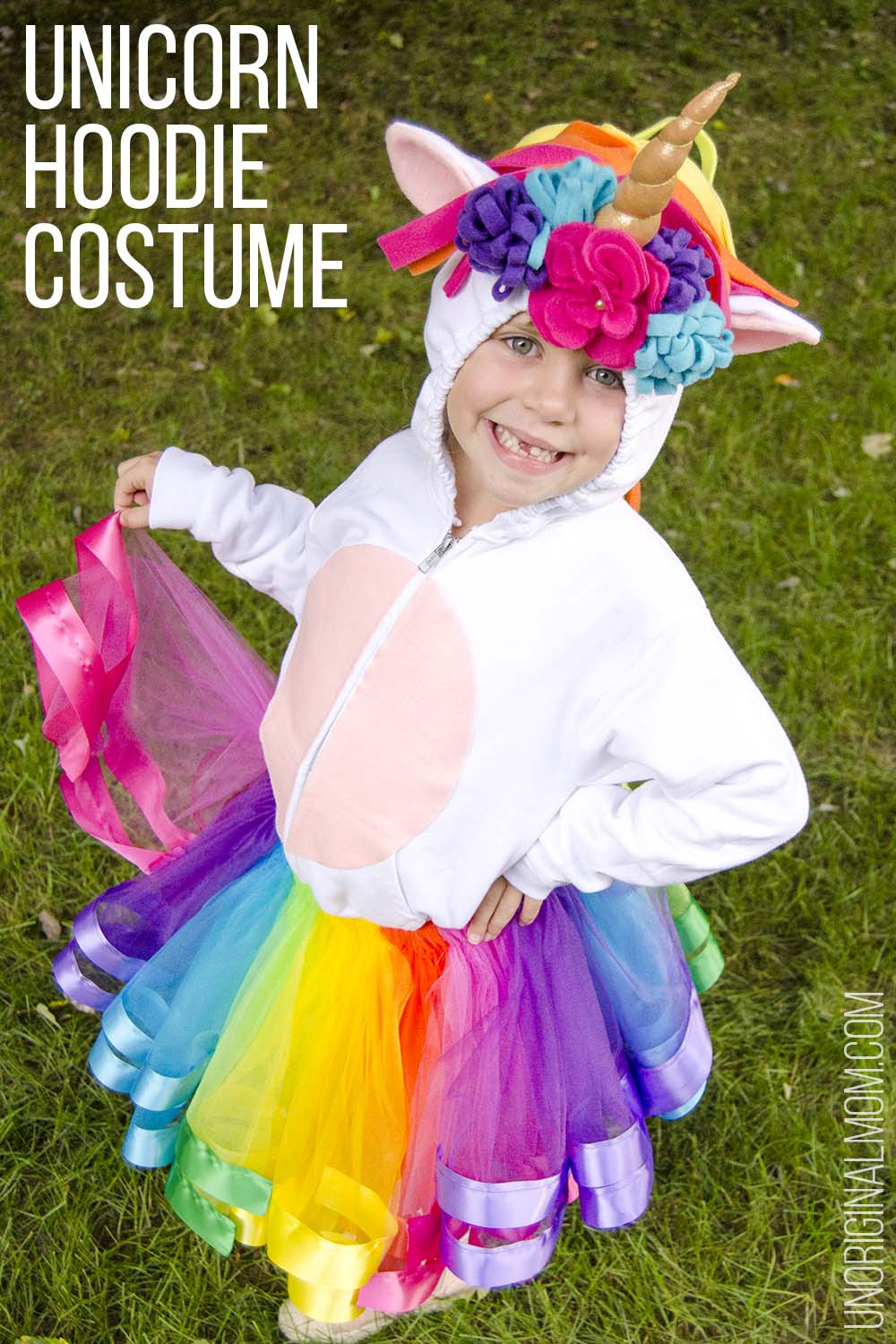 Rainbow Costume DIY
 DIY Unicorn Hoo Costume with Rainbow Tutu Tutorial